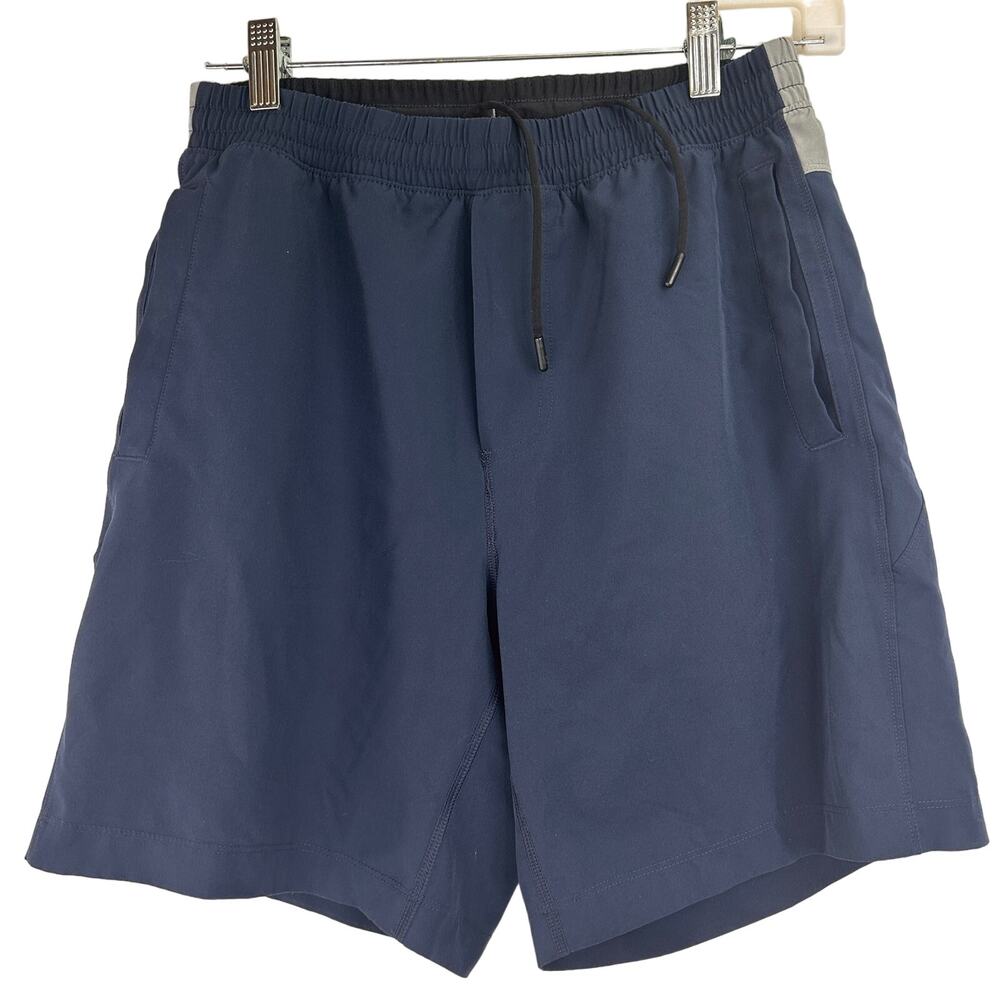 Bear Bottom Men's Blue & Grey Athletic Drawstring Shorts Size Medium